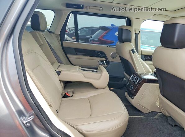 SALGS5RE0JA380479 2018 LAND ROVER RANGE ROVER Gray Widok wnętrza z tyłu