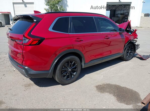 7FARS5H56SE015075 2025 HONDA CR-V HYBRID Красный Задняя правая четверть