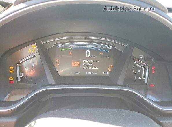 7FART6H85LE007130 2020 HONDA CR-V White Вид щитка приладів