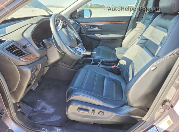 7FART6H86LE027452 2020 HONDA CR-V Gray Front interior view