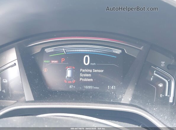 7FART6H93LE021262 2020 HONDA CR-V HYBRID Gray Вид задніх сидінь