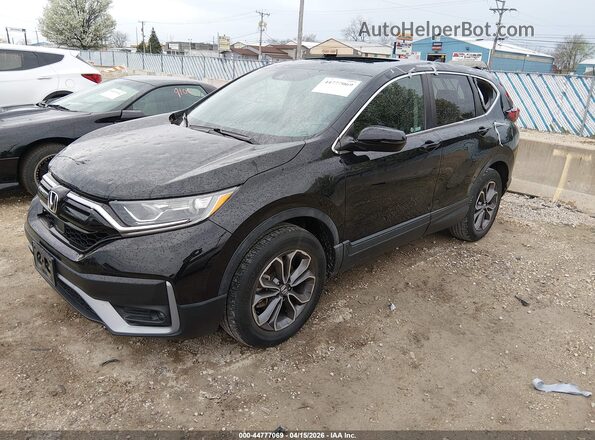 7FARW2H55LE016187 2020 HONDA CR-V Черный Передняя левая четверть