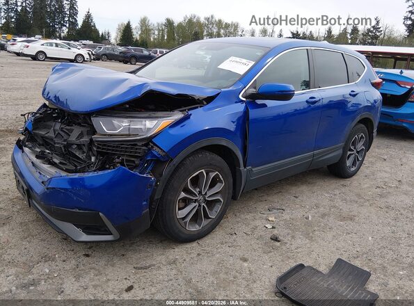 7FARW2H55ME020242 2021 HONDA CR-V Синий Передняя левая четверть