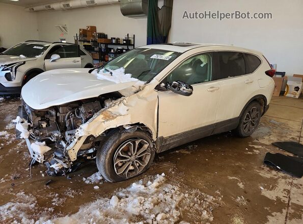 7FARW2H82NE023675 2022 HONDA CR-V White წინა მარცხენა ხედი სამი მეოთხედიდან