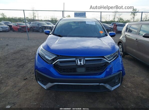 7FARW2H90LE012485 2020 HONDA CR-V Синий Вид щитка приборов