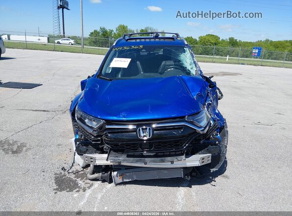 7FARW2H99NE027098 2022 HONDA CR-V Синий Вид задней части салона