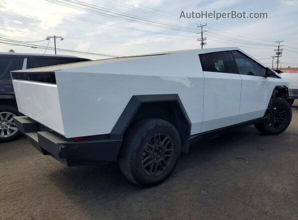 7G2CEHED0SA074610 2025 TESLA CYBERTRUCK Белый Задняя правая четверть