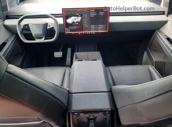 7G2CEHED0SA074610 2025 TESLA CYBERTRUCK Белый Вид панели приборов