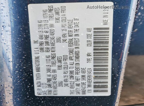 7MMVABEM5RN184524 2024 MAZDA CX-5 Blue VIN sticker view