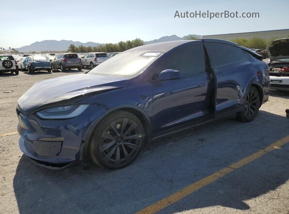 7SAXCBE60NF334071 2022 TESLA MODEL Синий Передняя левая четверть