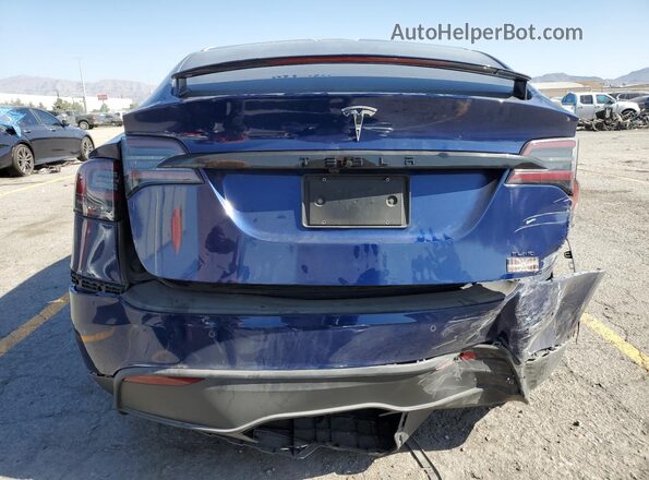 7SAXCBE60NF334071 2022 TESLA MODEL Синий Вид сзади