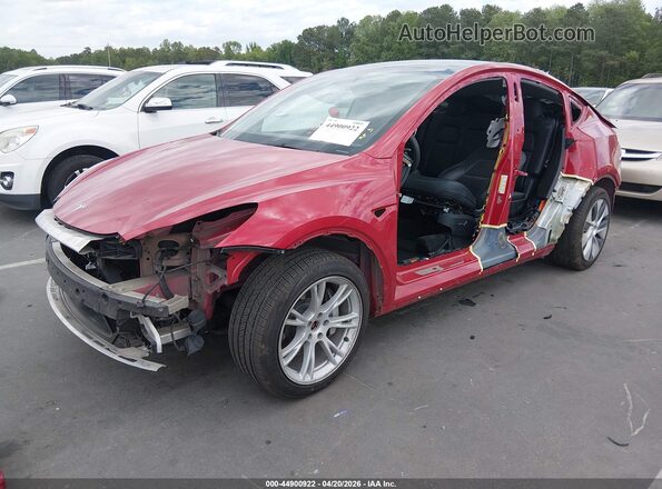 7SAYGAEE2PF910482 2023 TESLA MODEL Y Red Przód lewy