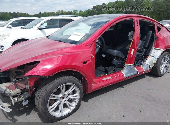 7SAYGAEE2PF910482 2023 TESLA MODEL Y Red Widok z przodu