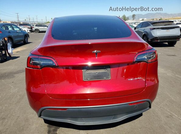 7SAYGAEE6RF057068 2024 TESLA MODEL Red Widok z tyłu