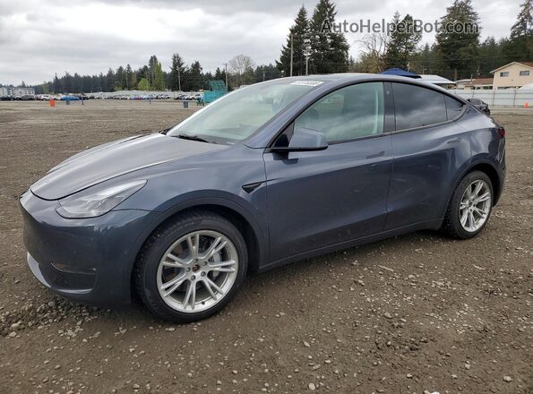 7SAYGAEE7NF548565 2022 TESLA MODEL Gray წინა მარცხენა ხედი სამი მეოთხედიდან