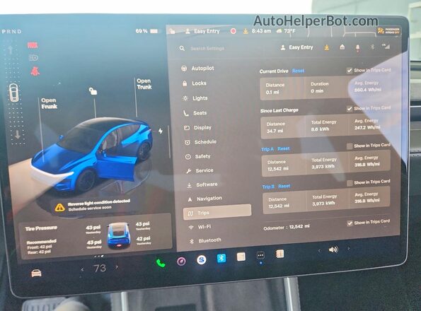7SAYGDED3TA426515 2026 TESLA MODEL Y Синий Вид задних сидений