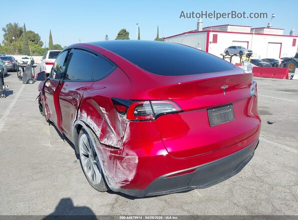 7SAYGDED5RF168607 2024 TESLA MODEL Y Red Задня ліва чверть