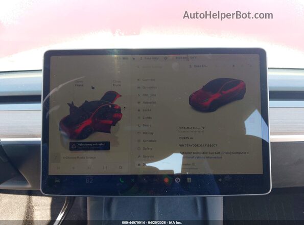 7SAYGDED5RF168607 2024 TESLA MODEL Y Red 