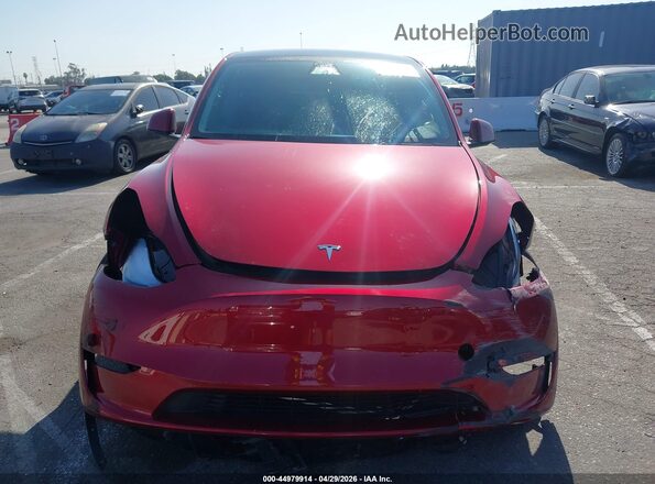 7SAYGDED5RF168607 2024 TESLA MODEL Y Red Вид панелі приладів