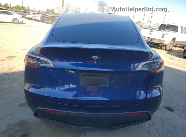 7SAYGDED7RF120574 2024 TESLA MODEL Blue Widok z tyłu