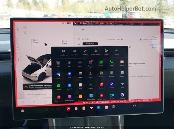 7SAYGDED9TF600378 2026 TESLA MODEL Y White 