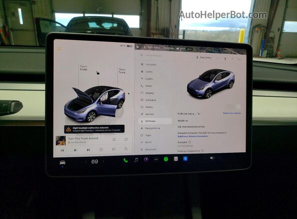 7SAYGDEDXRF041190 2024 TESLA MODEL Gray Vista del cuadro de instrumentos