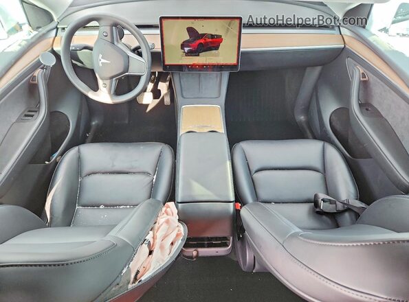 7SAYGDEDXRF186701 2024 TESLA MODEL White Vista del salpicadero