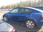 2022 Tesla Model Y Long Range Dual Motor All-wheel Drive Blue vin: 7SAYGDEE0NA018257