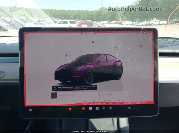 7SAYGDEE0PA116319 2023 TESLA MODEL Y Black Vista de los asientos traseros