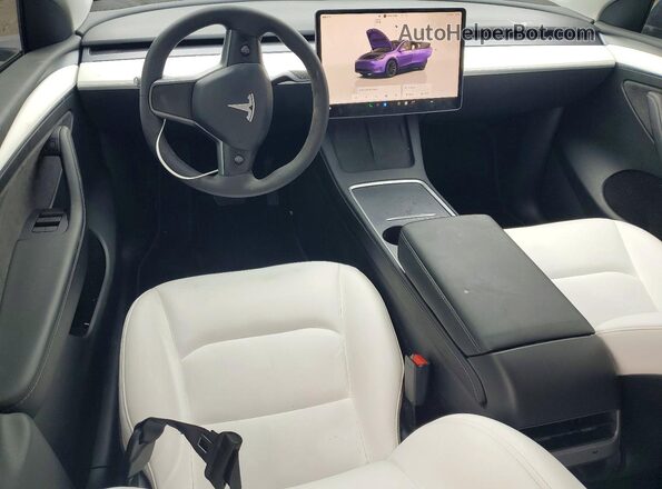 7SAYGDEE1NF536011 2022 TESLA MODEL Purple Вид панелі приладів