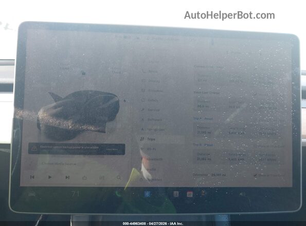 7SAYGDEE1PA107919 2023 TESLA MODEL Y Gray Vista de los asientos traseros