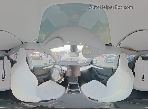 7SAYGDEE1RA272906 2024 TESLA MODEL White Widok wnętrza 360 stopni