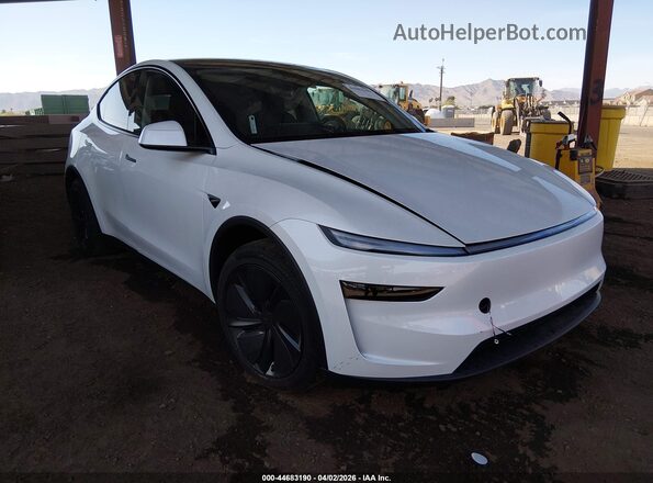 7SAYGDEE1TF535874 2026 TESLA MODEL Y White Przód prawy