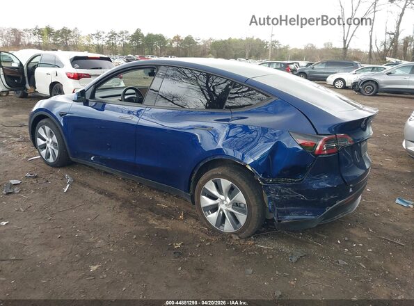7SAYGDEE2NF320152 2022 TESLA MODEL Y Blue Trasero izquierdo