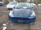 2022 Tesla Model Y Long Range Dual Motor All-wheel Drive Blue vin: 7SAYGDEE2NF320152