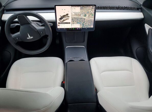 7SAYGDEE2NF331751 2022 TESLA MODEL White Vista del salpicadero