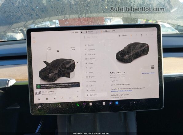 7SAYGDEE2PA056849 2023 TESLA MODEL Y Black 