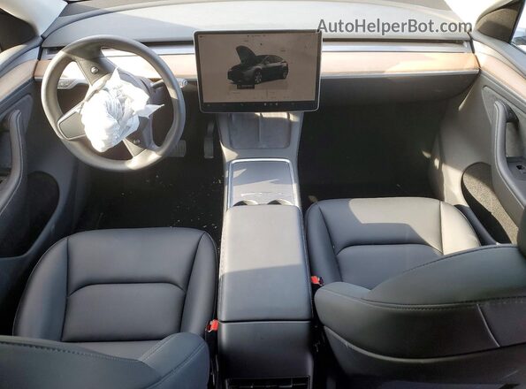 7SAYGDEE2PA149175 2023 TESLA MODEL Charcoal Vista del salpicadero