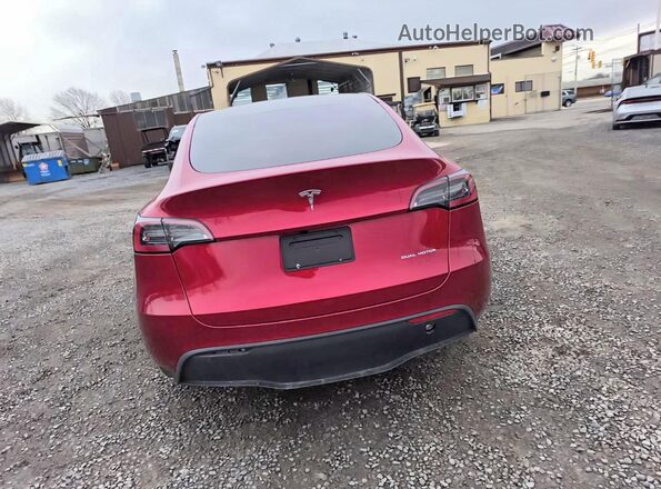 7SAYGDEE2RA258805 2024 TESLA MODEL Red Vista trasera