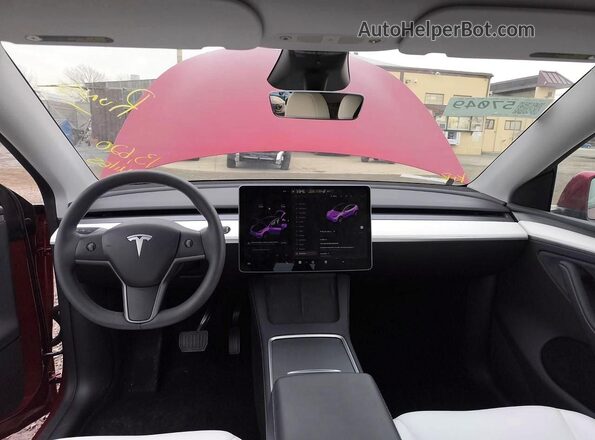 7SAYGDEE2RA258805 2024 TESLA MODEL Red Vista de los asientos traseros