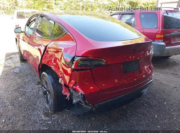 7SAYGDEE2RF158142 2024 TESLA MODEL Y Red Rear left