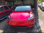 2024 Tesla Model Y Long Range Dual Motor All-wheel Drive Red vin: 7SAYGDEE2RF158142