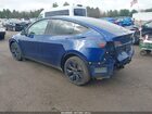 2024 Tesla Model Y Long Range Dual Motor All-wheel Drive Blue vin: 7SAYGDEE2RF199855