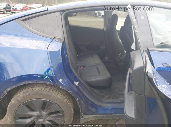 7SAYGDEE2RF199855 2024 TESLA MODEL Y Blue Widok naklejki z numerem VIN