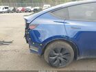 2024 Tesla Model Y Long Range Dual Motor All-wheel Drive Blue vin: 7SAYGDEE2RF199855
