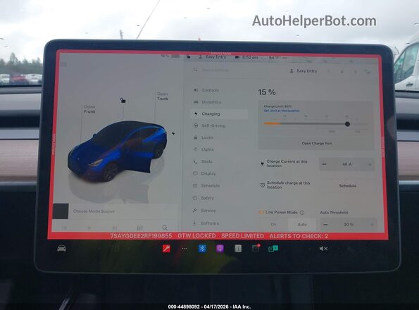7SAYGDEE2RF199855 2024 TESLA MODEL Y Blue 