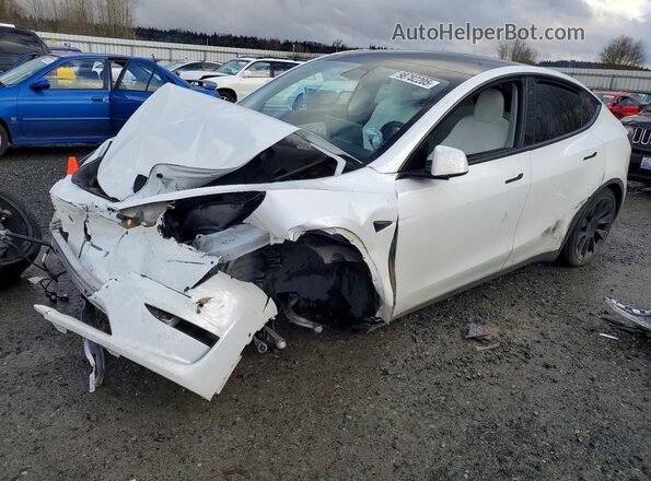 7SAYGDEE3NF360918 2022 TESLA MODEL White Передня ліва чверть