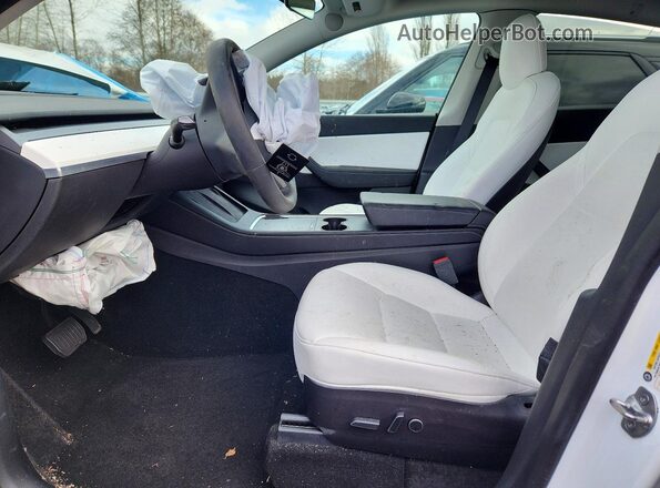 7SAYGDEE3NF360918 2022 TESLA MODEL White Вид салону спереду