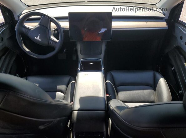 7SAYGDEE3NF456029 2022 TESLA MODEL Black Widok deski rozdzielczej