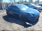 2022 Tesla Model Y Long Range Dual Motor All-wheel Drive Blue vin: 7SAYGDEE3NF481433